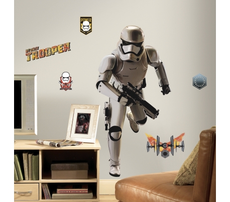  Storm trooper מדבקת קיר מלחמת הכוכבים 7 חייל  ענק 