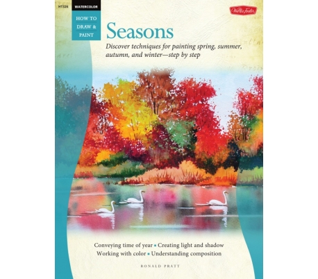 ספר ללימוד ציור בצבע מים - עונות השנה