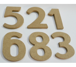 מספרים מעץ MDF ליצירה