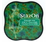 כרית דיו פרמננטי בצבע ירוק אמרלד STAZON MIDI