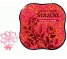 כרית דיו פרמננטי בצבע ורוד שרי STAZON MIDI