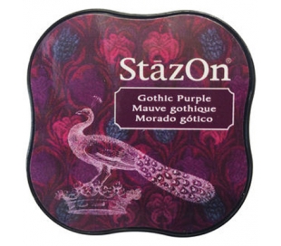 כרית דיו פרמננטי בצבע סגול כהה STAZON MIDI