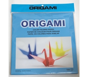 נייר אוריגמי 25*25 חלק צבעוני 100 דף